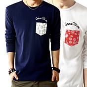 Männer Patch Print slim T-Shirt
