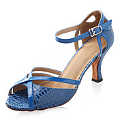 Ballroom talons hauts peep toe en similicuir supérieure chaussures danse de salon des chaussures pour les femmes latino-