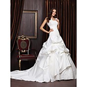 NEEA - Vestido de Novia de Satén y Encaje con Bolero