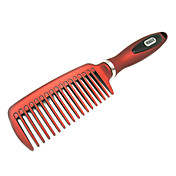 Moderigtigt Flat Wide Teeth Resin Comb (Rød)
