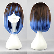 lolita peluca inspirada en marrón y azul del punk mezclado de color 40cm