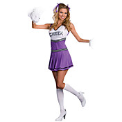 Sexy Purple Cheerleaders Dress Halloween Costume(1 Piece)