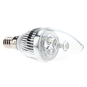 E14 3W 270-290LM 5800-6300K Natural White Light LED Candle Bulb (85-265V)