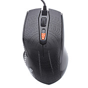 USB 2,0 4D Scroll Wheel Ergonomisk Gaming Optical Mouse