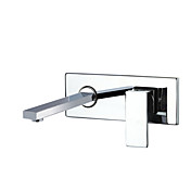 contemporanea parete lavandino rubinetto del bagno (con finitura cromata)