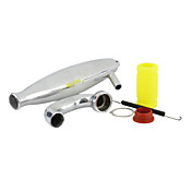 Mise à niveau du tuyau d'échappement et collecteur en aluminium Set pour voitures échelle 1/10