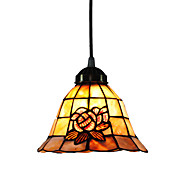 60W E27 Pendent licht met roos patroon op Shade