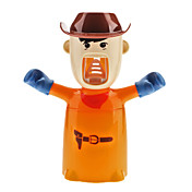 Cowboy Cartoon Dentifrice Distributeur de conception et de brosses à dents