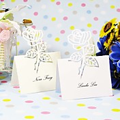 Rose Design Place Card - Set of 12 (More Colors)