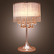 3 - lampes de table lumineux avec des cristaux en forme de larme ombre
