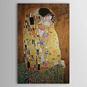 Kuss von Gustav Klimt Museum Quality mit Goldfolie