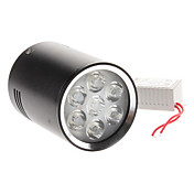7W 600-660LM 3000-3500K Warm White Black Shell LED Down Light (85-265V)