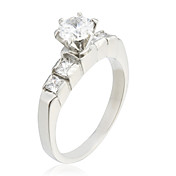 Charming Stainless Steel Crystals Ring