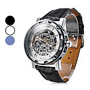 Unisex PU Analog Mechanical Fashionable Watch (Assorted Colors)