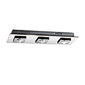 12W Plafonnier à 3 lumières LED avec télécommande