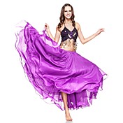 Vêtements de Danse - Jupe en mousseline avec volants trois couches - Pour exercices de danse du ventre - Femmes - Plus de couleurs disponibles