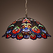 WAREHAM - Kroonluchter Tiffany Stijl met 2 Lampen