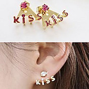 kvinners søt brev studs