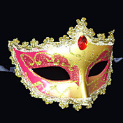 Painted Diamond Red Beauty PVC Party Half-face Mask