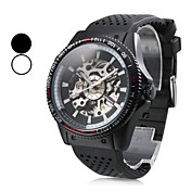 lega analogico uomo orologio meccanico casuale (colori assortiti)