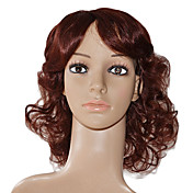 100% cabelo remy indiano rendas frente castanho médio peruca