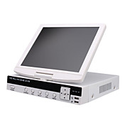 Neuheit H.264 4-Kanal-D1 DVR-System mit 10,5-Zoll-LCD-Bildschirm