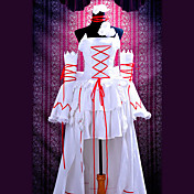 traje de cosplay inspirado por pandora hearts alice conejo blanco vestido de blanco