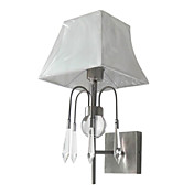 40W E27 Crystal Style Wall Light with Fabric Shade