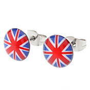 The Union Jack серьги нержавеющей стали