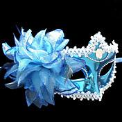 Naïve Blue Princess Flower PVC Party Half-face Mask