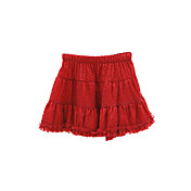Belle A-ligne de viscose et dentelle Couleurs Jupon mi-longueur Plus
