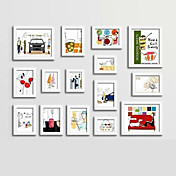Moderna Photo Frame parete Collection-Set di 15 PM-15B a