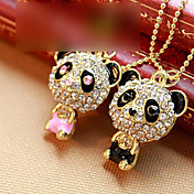 de las mujeres collar de diamantes panda
