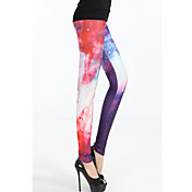 donne fashion flower legging vendemmia