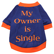 My Owner is Single Pattern T-Shirt for Dogs (Blue,S-XXL)