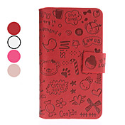 Cute Cartoon Pattern PU Leather Case for Samsung Galaxy Note 2 N7100 (Assorted Colors)