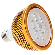 Dimmable E27 7W 630-700LM 3000-3500K Warm White Light Golden Shell LED Spot Bulb (85-265V)