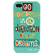 Custodia rigida motivo parole per iPhone 4/4S