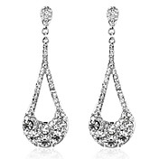 Elegante Legierung Kristall Unregelmäßige Chandelier Earrings