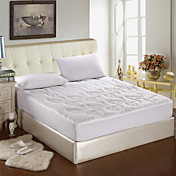 300TC Cotton Sateen With Leaf Quilting Mattress Pad