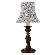 40W Lumière Artistique table en métal avec abat-jour en tissu motif floral