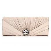Charming Satin with Crystal Evening Handbag/Clutches(More Colors)