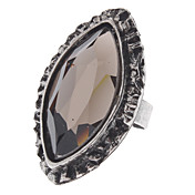 Vintage Style Incisione marchese zircone anello di cristallo