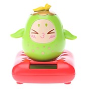 Zonne-energie Pear hoofd schudden Desktop Toy (willekeurige kleur)