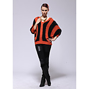AYIASHA Sexy Lip Pattern Skinny Wool Otter Rabbit Fur Sweater (Length:62,Bust:44x2,Should:37,Waist:35x2CM)