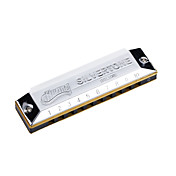 Huang - (103) Blues Harp Silver Hamonica 10 Holes/20 Tones