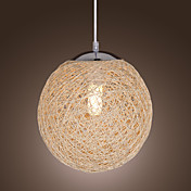 Globe Shaped 1-Light Pendant Light (Dia 9.8)