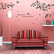 Branches d'arbres et autocollants muraux Oiseaux