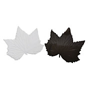 Antideslizante almohadilla (Forma Transparente, Negro Maple Leaf)