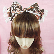 Handmade Coffee Lace and Satin Sweet Lolita Headband